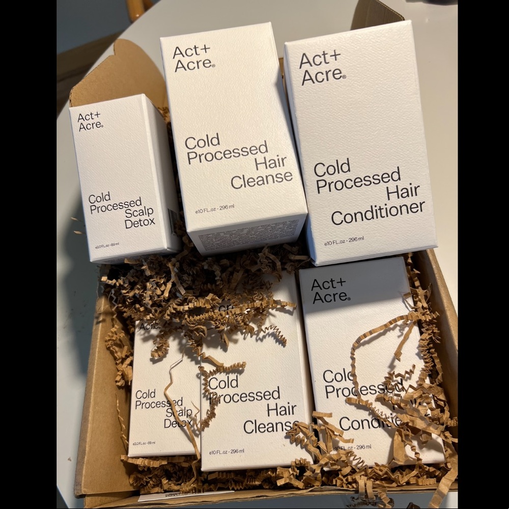 Two shipments of Act and Acre Everyday detox kit.